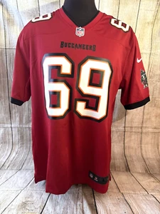 CODY MAUCH NFL #69 Tampa Bay Buccaneers RED Jersey Nike Large Men's NDSU NWT - Picture 1 of 16
