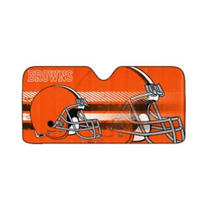 "Nuevo Fútbol Cleveland Browns Ventana Frontal Plegable Parasol 58"" x 27" - Imagen 1 de 2