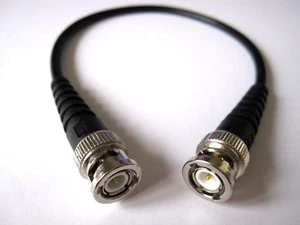 RG58 C/U 50 Ohm BNC auf BNC Stecker 20 cm Patchkabel Koaxialkabel UK Lager - Bild 1 von 6