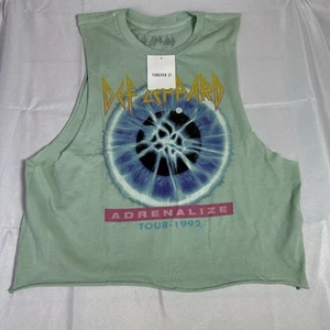 (Neu mit Etikett) Forever 21-Def Leppard Shirt Erwachsene Gr. (Sm) bauchfreies Tanktop Adrenalize Tour - Bild 1 von 4