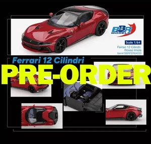 (Pre-order) BBR 1/64 Ferrari 12 Cilindri Rosso Imola Diecast Model Car - Picture 1 of 5