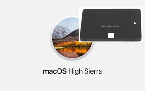 APPLE OS X HIGH SIERRA MACBOOK MAC 128GB 256GB 512GB 2.5 SOLID HARD DRIVE SSD - Picture 1 of 8