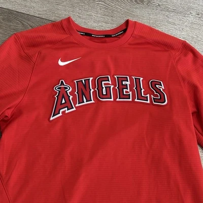 Los Angeles Angels Anaheim Nike Dri Fit Team Issued Long Sleeve MLB Mens Medium - Image 1 of 4