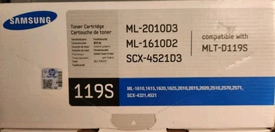 三星 119S /MLT-D119S 卡式胶筒 2,000 页 黑色 开箱 密封包装 — 第 1/4 张图片