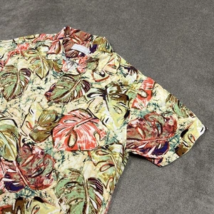 Camisa Jams World De Colección Rayón Floral Para Hombres Grande Campamento Hawaiano Palmeras Mármol Helecho - Imagen 1 de 9