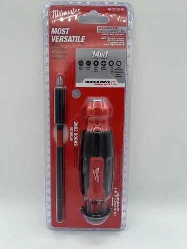 Milwaukee 48-22-2915 14-in-1 Multi-Bit Screwdriver W/ SHOCKWAVE Impact Duty Bits - Image 1 of 1