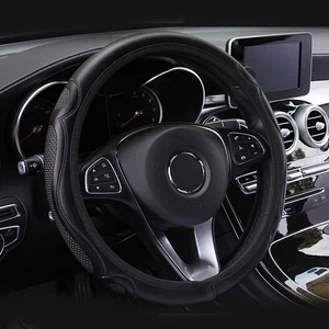 Steering wheel cover Auto Wear-resistant 1pcs Black Anti-slip Protective - Picture 1 of 8