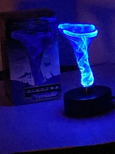 VTG LumiSource Blue Electra Tornado Glass Sculpture Plasma Lamp-See Video Clip - Picture 1 of 24