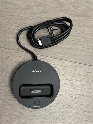Base de puerto de medios digitales Sony y base de audio para iPod iPhone (negro, TDM-iP50) Foto 1 de 4