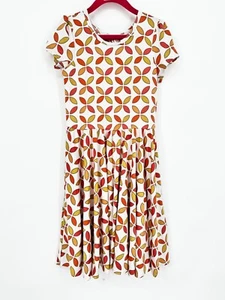 Dotdotsmile Girls Dress Size 7 Olive and Rust Print New with Tags - Picture 1 of 4