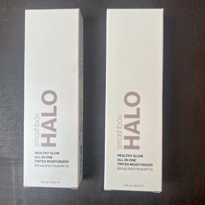 Smashbox Halo Healthy Glow Tinted Moisturizer SPF 25 Deep 1.4 oz Lot Of 2 - Image 1 of 4