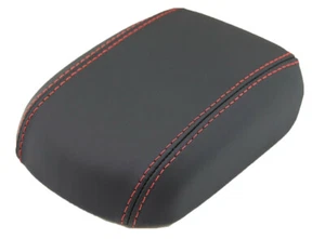 Fits 11-15 Chevy Cruze Real Leather w/Red Stitch Ctr Console Lid Armrest Cover - Imagen 1 de 3