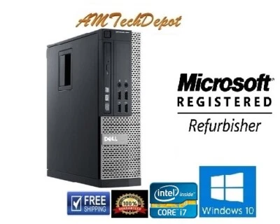 Dell Optiplex 990 Intel Core i7 3.4ghz 16GB 2TB HDD Win10 Pro 64-BIT - Image 1 of 4