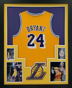 Kobe Bryant Signed Jersey Framed Lakers 24 PSA Letter of Authenticity - Picture 1 of 4
