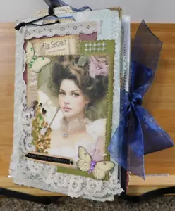 Junk Journal OOAK Vintage Style 112 Pages 8.5" x 5.5" Lady C - Picture 1 of 24