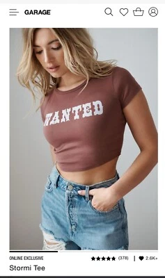 Футболка Garage Stormi размер S/P коричневая - Изображение 1 из 4