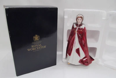 Royal Worcester Queen Elizabeth II 80th Birthday  Figurine Preowned - Image 1 of 4