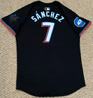 SANCHEZ+size+46+%237+2024+MIAMI+MARLINS+game+jersey+issued+black+ALT+NIKE+MLB+HOLO