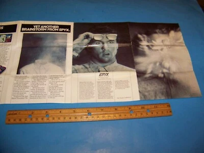 EPYX Video Games Ad 1987  Unique Original Fold-Out Vintage Ad  - Image 1 of 4