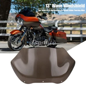Parabrisas Smoke 13" Wave para bicicleta de turismo Harley Electra Street Glide - Imagen 1 de 6