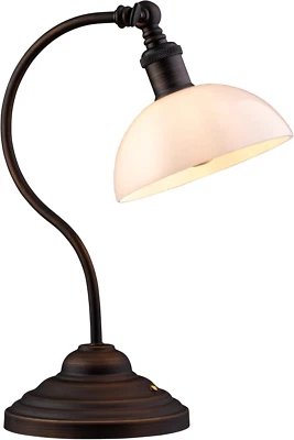 Bankers - Lámpara de mesa LED inalámbrica, funciona con pilas, recargable, dimmi de 3 niveles Foto 1 de 4