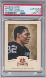 MARCUS ALLEN PSA DNA CERTIFIED SIGNED AUTOGRAPHED 2002 GRIDIRON KINGS RAIDERS - Picture 1 of 1