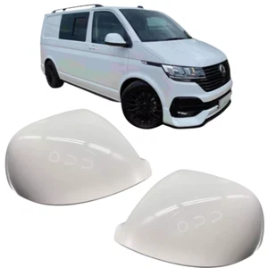 For VW T5.1 T6 T6.1 Wing Mirror Cover Painted Candy White LB9A Left Or Right - Picture 1 of 5