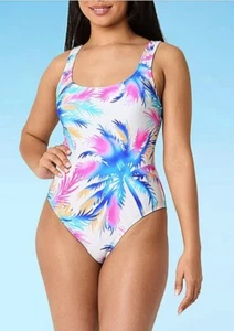 Traje de baño de una pieza Decree XS para mujer exótico arco iris palma nuevo con etiquetas/nuevo - Imagen 1 de 7