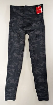 Spanx Leggings Womens Medium Black Camo Tights Gym Training Yoga - Image 1 of 4