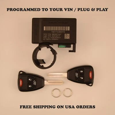 2008-2009 Dodge Durango Aspen Immobilizer 68018274AF VIN Programmed Plug & Play - Image 1 of 4