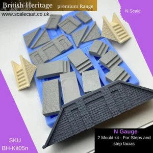BH-Kit05n British Heritage 2 mould Steps & Facias Sections - N Scale - Picture 1 of 5