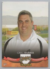Greg Barber 2007 MultiAd Tucson Sidewinders Diamondbacks Minor League 