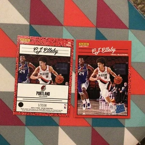 CJ Elleby #44 Blazers / WSU 2020-21 Panini NBA Instant Rated Rookie Retro 1/3558 - Picture 1 of 1