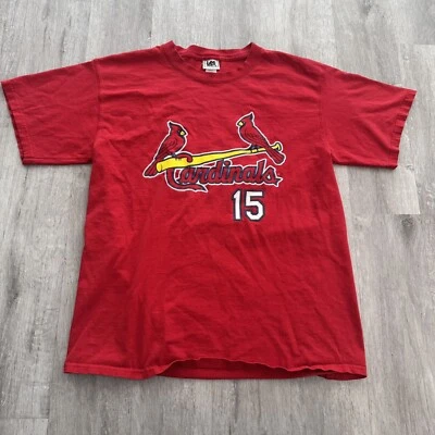 De colección Y2K Jim Edmonds Cardenales de San Luis Cardenales #15 MLB Talla Grande Foto 1 de 4
