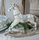 Rocking Horse Decorative Figurine Christmas Shabby Vintage