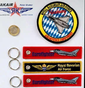 1 x Patch 3x Anh. Eurofighter / Neuburg Royal B. Air Force NATO Aircraft Yakair - Picture 1 of 3