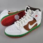 Nike SB Dunk High Cali 2014 White Green Sneakers 313171-201 Size 8 Men's Shoes 