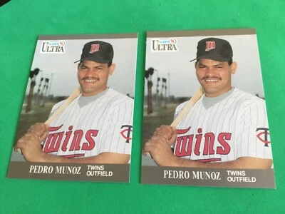 1991 Ultra #192 Pedro Munoz RC - Minnesota Twins plus free bonus card - Image 1 of 2