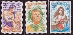 Briefmarke Polynesien 121/123 ** postfrisch ohne Scharnier - Bild 1 von 1