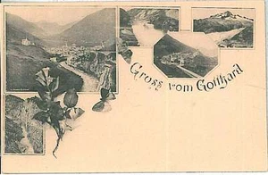 31279 - Vintage postal SUIZA postales SUIZA -Gotthard Pass GRISE - Imagen 1 de 1