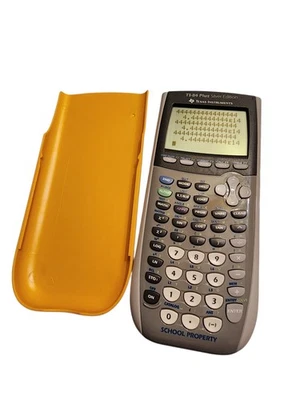 TI-84 Plus Silver Edition Texas Instruments Graphing Calculator Yellow School - Image 1 of 4