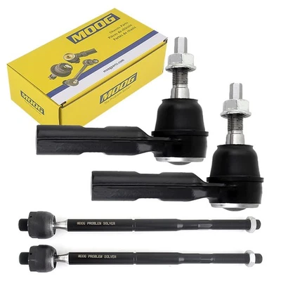 RWD 4pc Front Inner Outer Tie Rod Ends for 2005-10 Chrysler 300 2006-10 Charger Foto 1 de 4