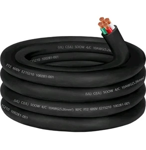 15ft 10/4 Wire 10 Gauge SOOW Wire 10AWG 10/4,30 amp Cable SOOW Portable Power - Picture 1 of 8