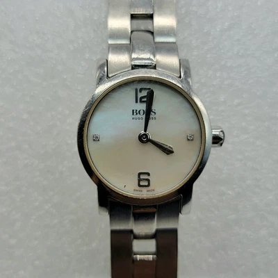 Reloj para mujer Hugo Boss 3618 22 mm esfera mop correa tono plata, funciona * Foto 1 de 4