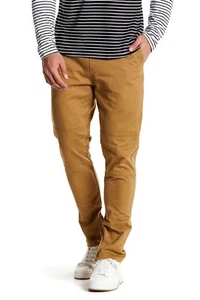 NEU HERREN SOVEREIGN CODE LA DUNKELKHAKI REISSVERSCHLUSS KNÖCHEL KORDELZUG HOSE L - Bild 1 von 4