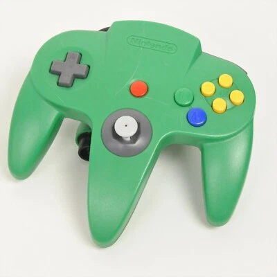 Nintendo 64 CONTROLLER Bros GREEN NUS-005 Official Control Pad made in China - Image 1 of 3