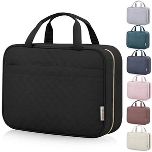 Travel Toiletry Bag for Women Portable Makeup Cosmetic Bag with Hanging Hook ... - Picture 1 of 8