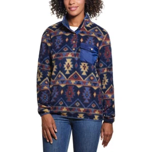 Weatherproof Vintage Womens Fleece Pullover Sweater (Total Eclipse, Medium)NWT - Picture 1 of 4