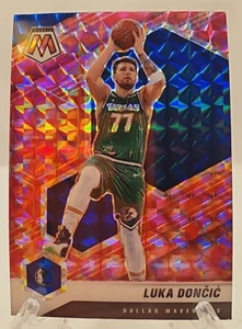 2020-21 Panini Mosaic Luka Doncic Pink Camo Prizm Parallel #47 Dallas Mavericks - Picture 1 of 10