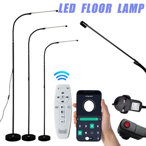 LED Standing Floor Lamp Adjustable 360° Reading Light Warm Light for Bedroom - Picture 1 of 19